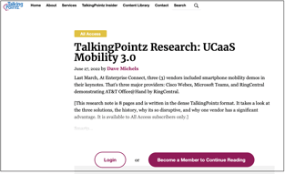 TalkingPointz - UCaaS Mobility 3.0